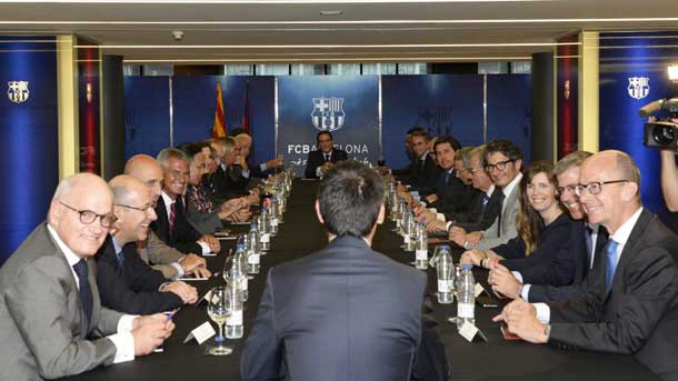 Bartomeu presented to the managerial organisation chart that will accompany him in the presidency