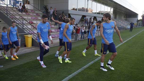The ones of luis enrique increased the level of intensity in the third train