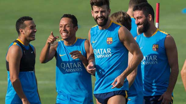 Luis enrique explained in the training with the seven international that had happened the medical proofs in the morning