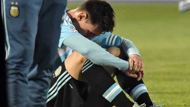 The mate of read messi ensures that never it had seen him so affected
