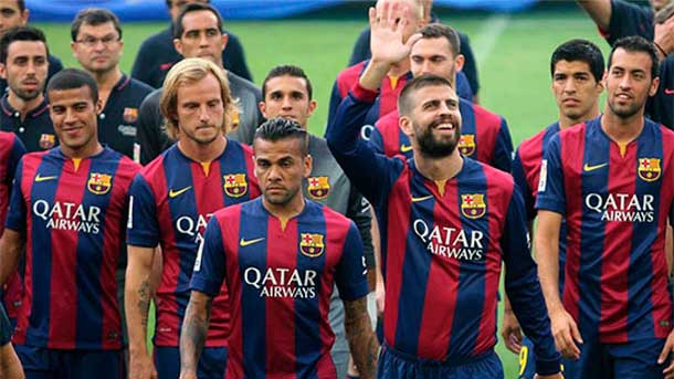 13 players of the fc barcelona will debut in a final of champions