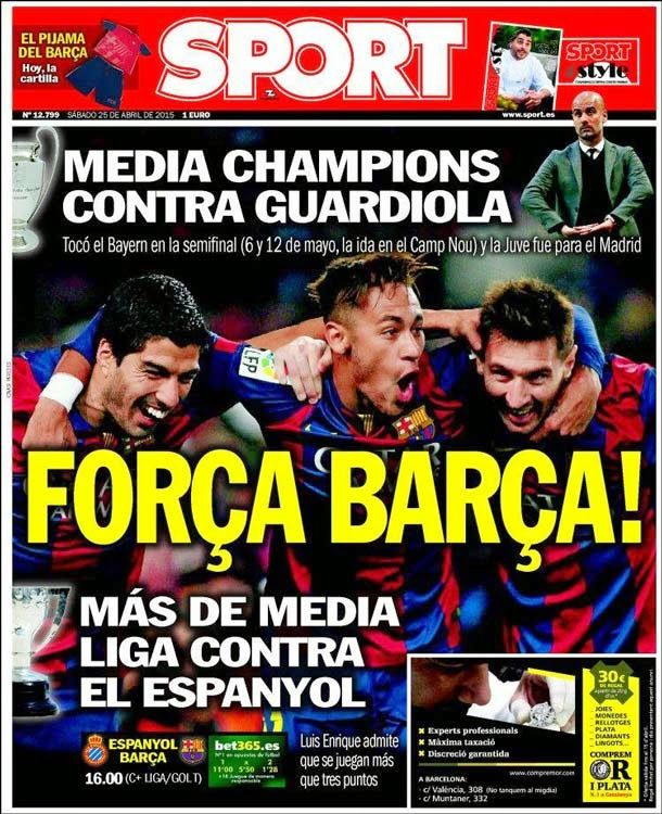 Media champions contra guardiola