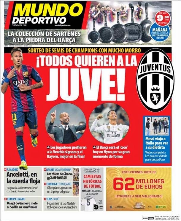 All want to the juve!