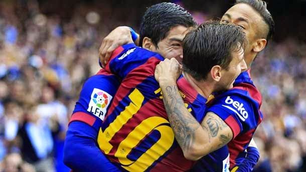 The barça has the luck to possess the best trident of the world