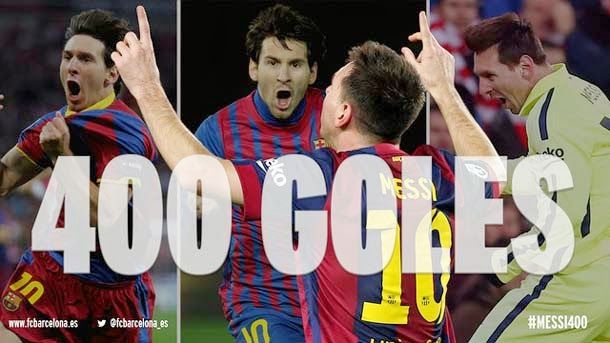 The Argentinian annotated in front of the valency his goal 400 with the T-shirt of the barcelona