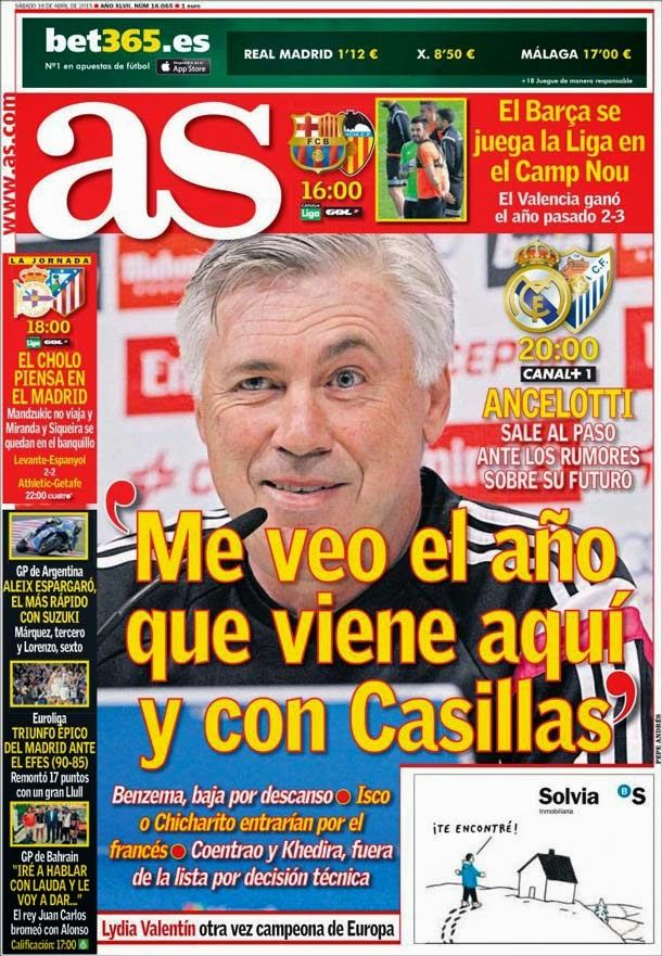 Ancelotti: "I see me next year here and with boxes"