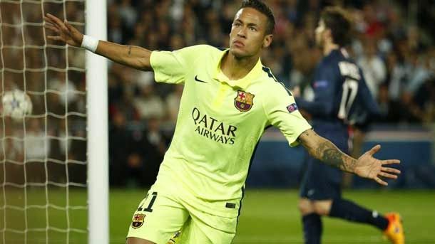 The Brazilian star of the fc barcelona annotated the first goal culé