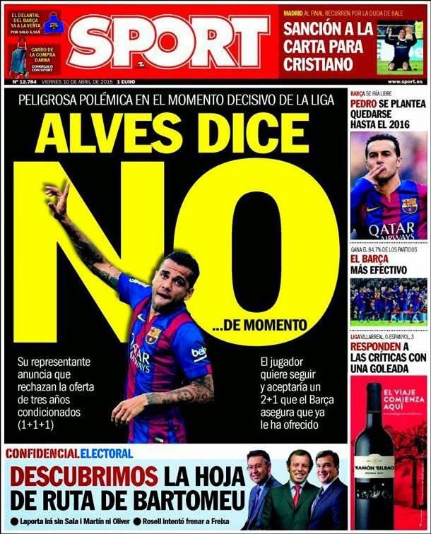 Alves Says no