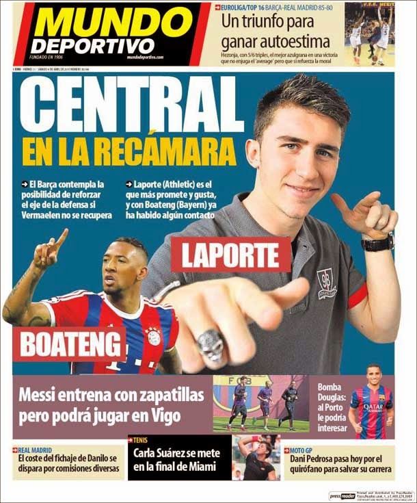 The barça handles the options of laporte and boateng in the recámara