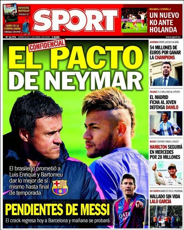 The pact of neymar