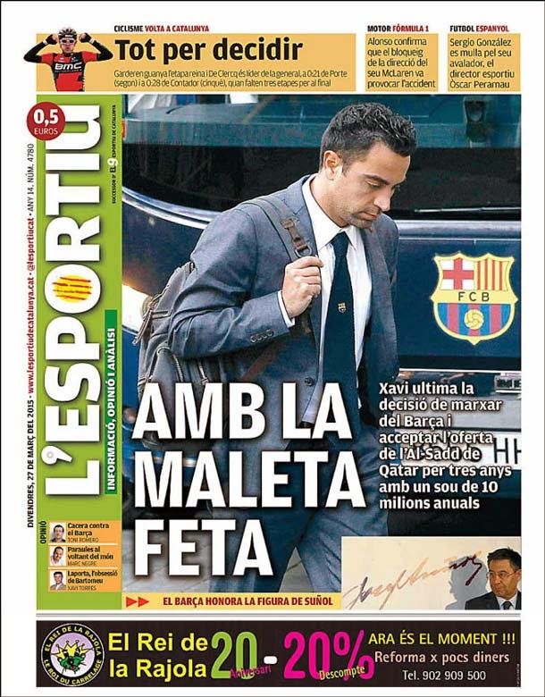 Xavi, with the case done