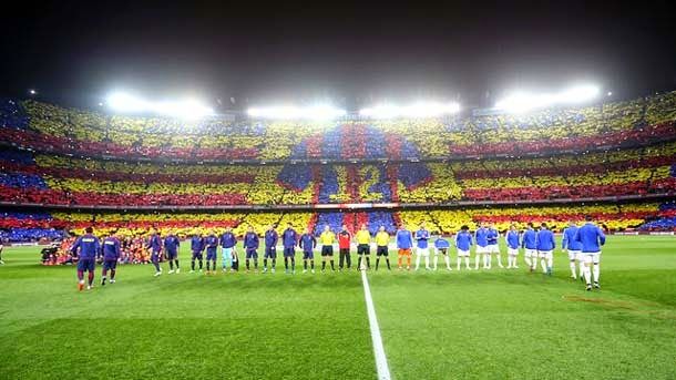 In minute and half can see , of form accelerated, as it fills  the camp nou