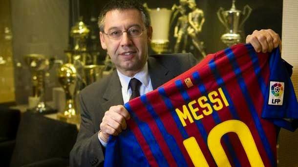 The president of the fc barcelona trusts that the Argentinian remain  for ever
