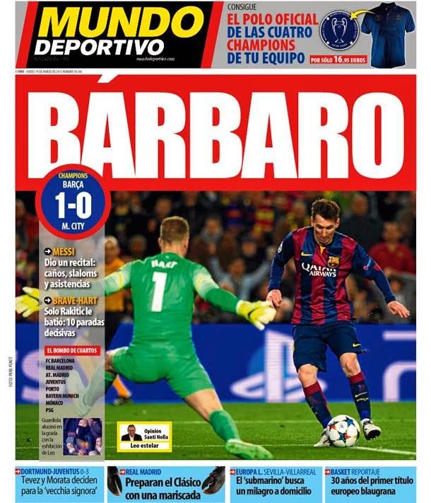 Bárbaro (barcelona vs manchester city 1 0)