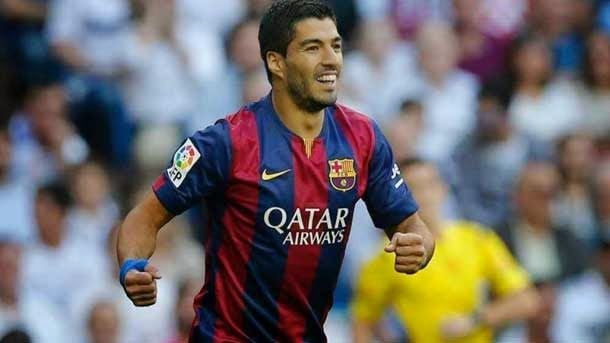The Uruguayan forward shows  happy for forming part of the barça