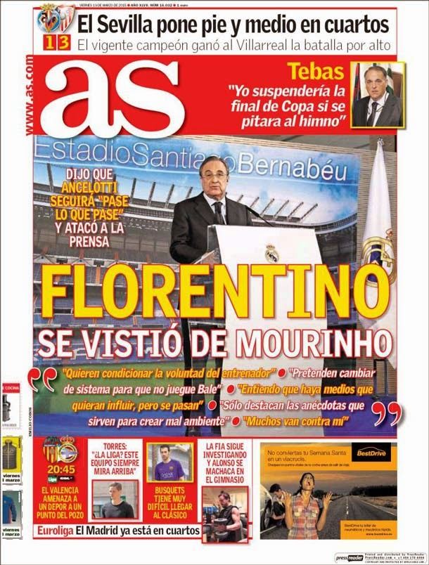 Florentino dressed  of mourinho