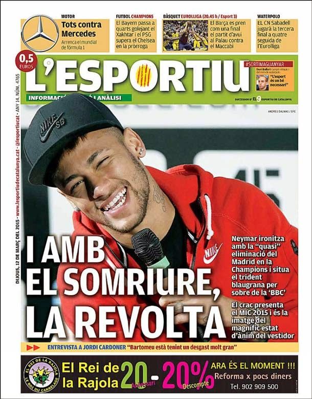 Neymar: "la msn es mejor que la bbc"