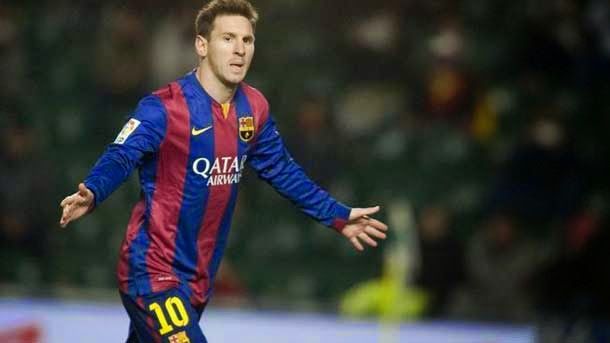 The big Argentinian star of the fc barcelona beat the record of zarra