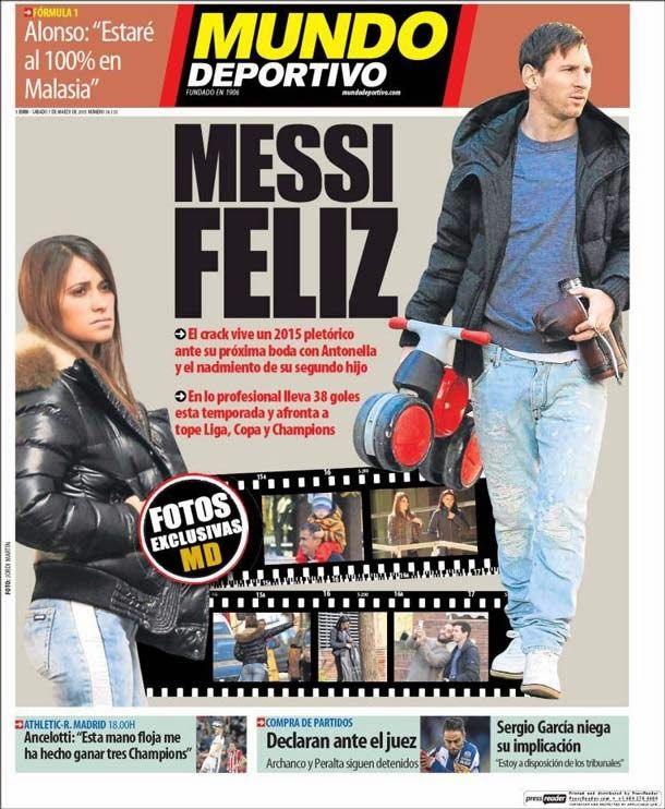 Messi, feliz