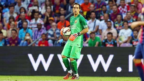 The goalkeeper of the fc barcelona is the "zamora" of the league bbva 2014 2015