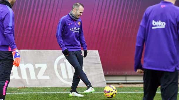 The Barcelona have trained  this Friday in the morning after a day of party