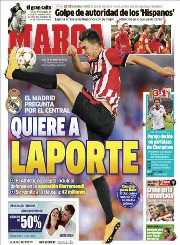 The real madrid wants to laporte
