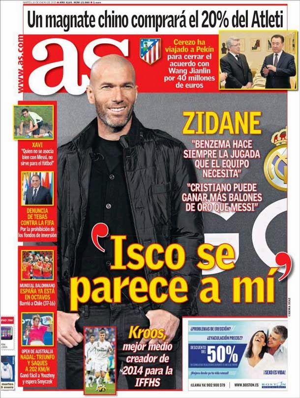 Zidane: "isco se parece a mi"