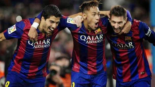 The tripleta attacker of the fc barcelona surpasses to the one of the madrid in 2015