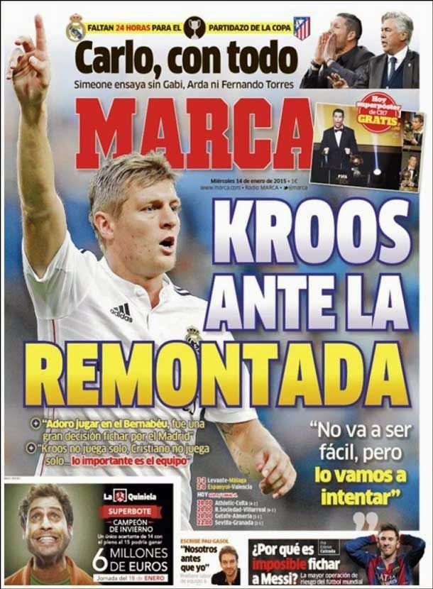 Kroos In front of the traced back