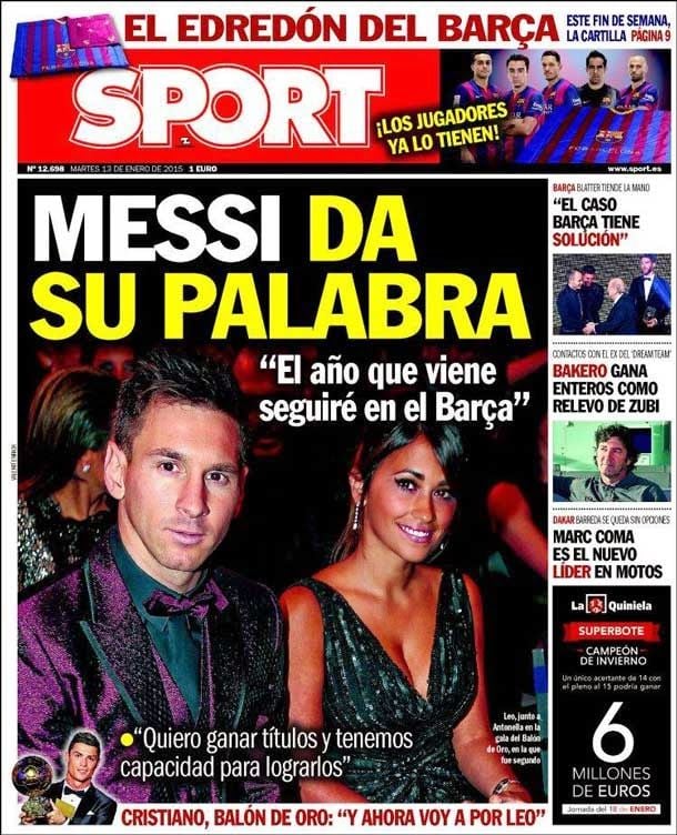 Messi gives his word