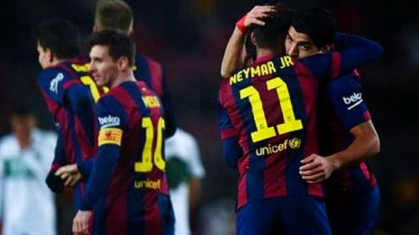 The goals of messi, neymar and suárez served to recover the illusion