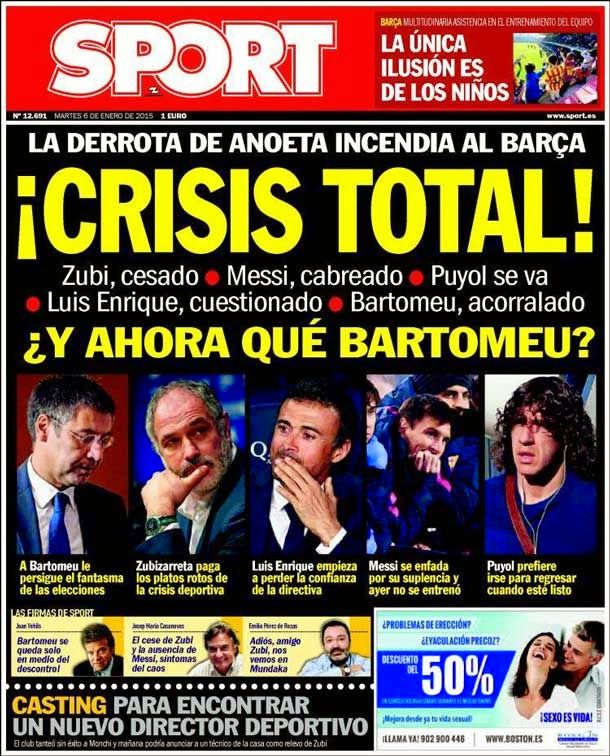 Total crisis!