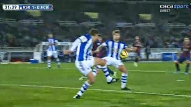 To the barça do not signal him a penalti in favour from the past 21 September