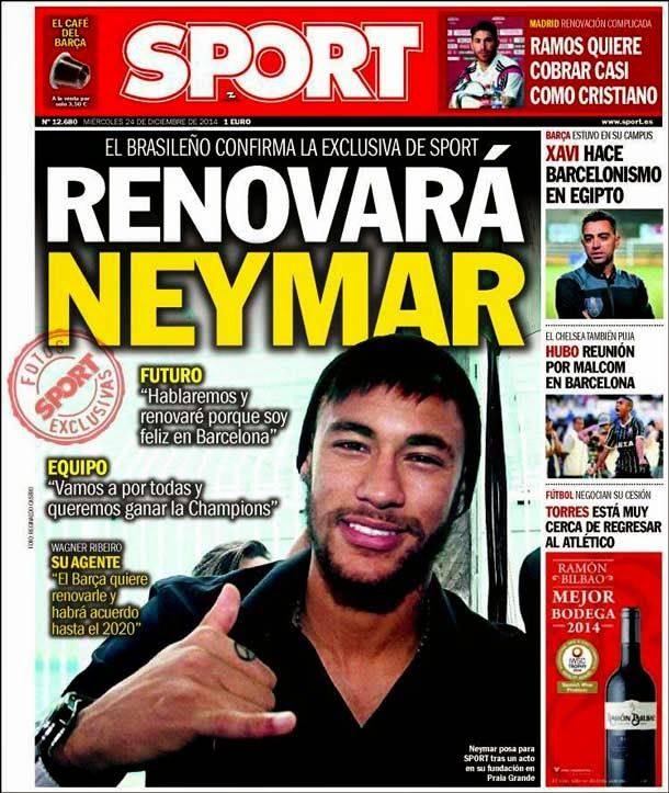 Neymar renovará