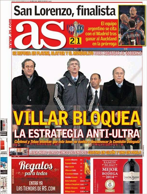 Villar Blocks the strategy anti ultra