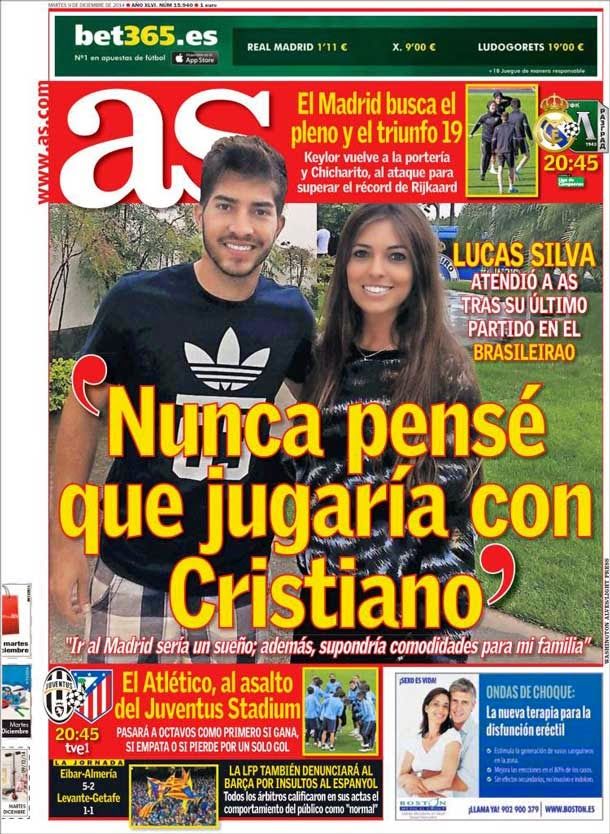 Lucas silva: "never I thought that it would play with Christian"
