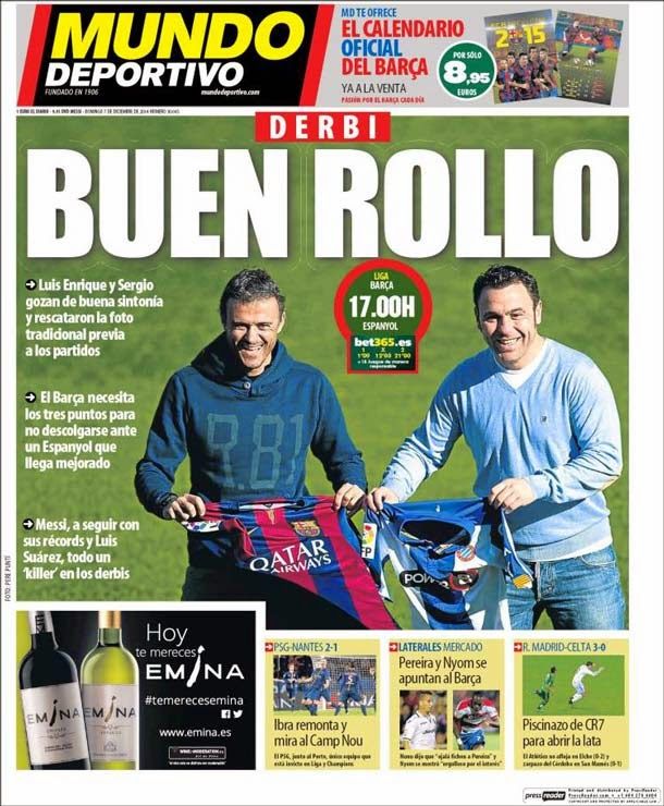 Buen rollo  (fc barcelona vs rcd espanyol)