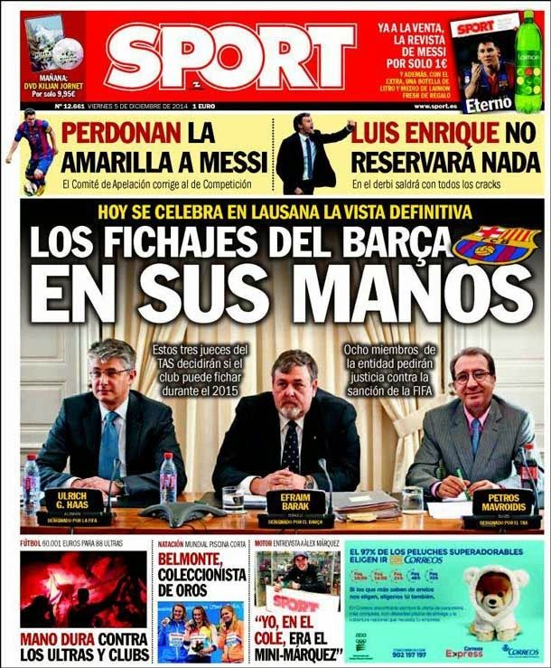 The signings of the barça in his hands