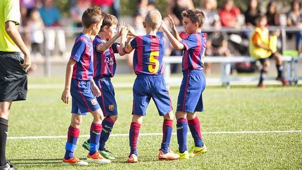 Repasamos los cinco mejore goles del fin de semana en la cantera del fc barcelona