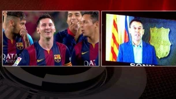 A part of the camp nou has pitado to the president and to the sportive director during the homage to messi