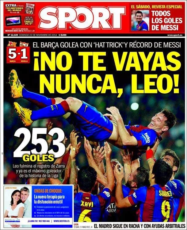 Messi fulmina the register goleador of telmo zarra