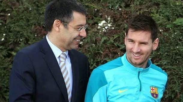 The president of the fc barcelona went back to be asked on messi