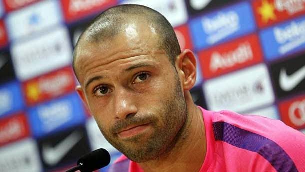 Mascherano Does not think that messi go to go  of the fc barcelona