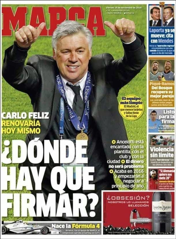 Where it is necessary to sign? (Renewal of ancelotti)