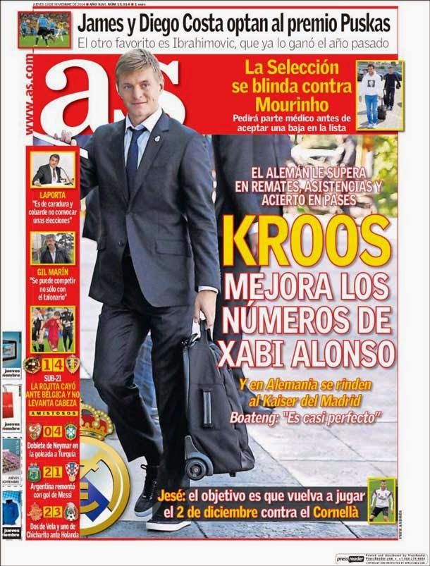 Kroos Improves the numbers of xabi alonso