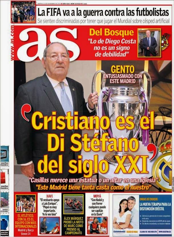 Gento: "Christian is the say stéfano of the century xxi"