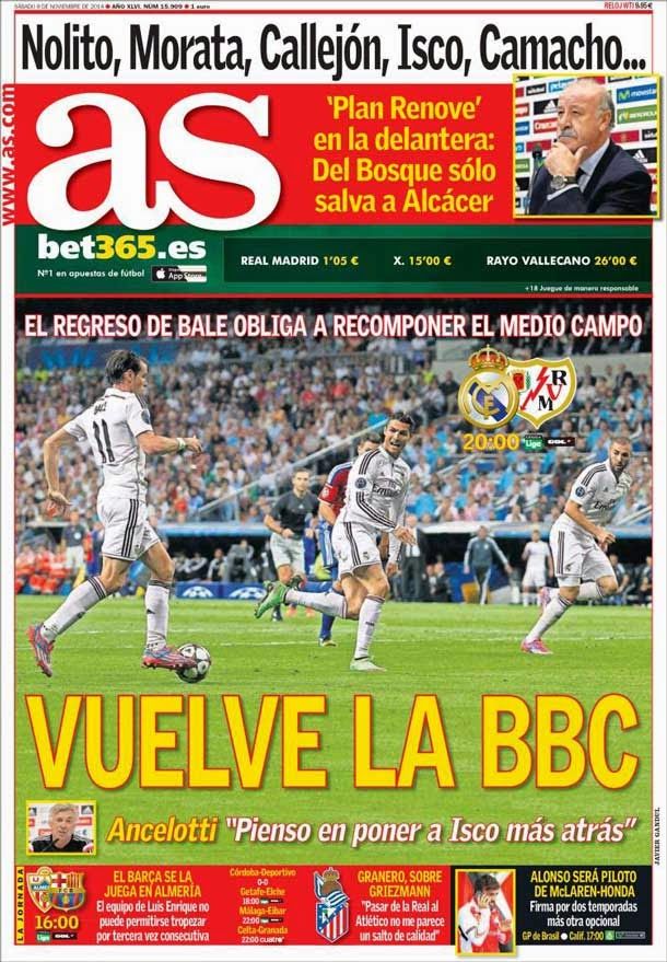 It goes back the bbc (real madrid vs ray)