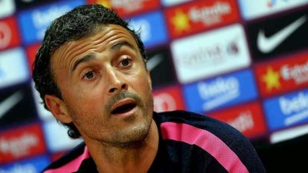 Luis enrique speaks on the party of this Saturday against the almería