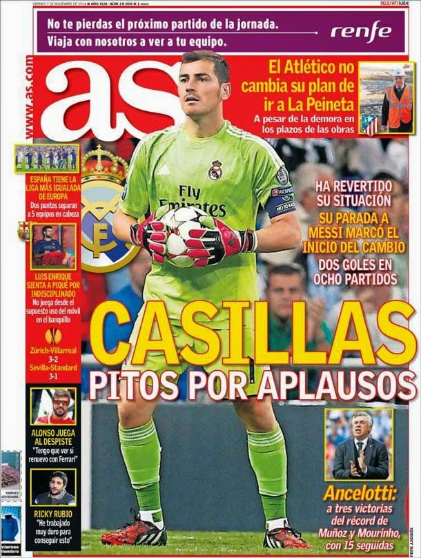 Casillas: pitos por aplausos