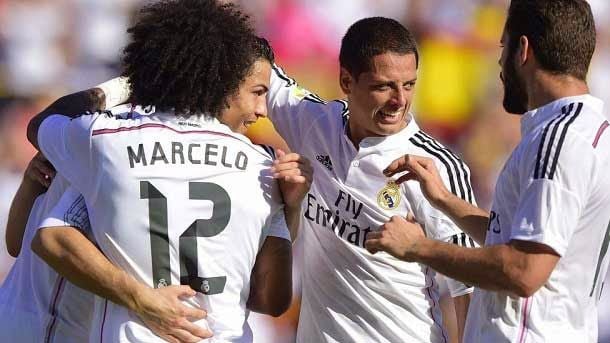 Cristiano (2), chicharito, james and isco, have been the goleadores of the party